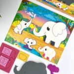 Kit Créatif en mousse - Famille d'éléphants- Apli Krapli - Image 3