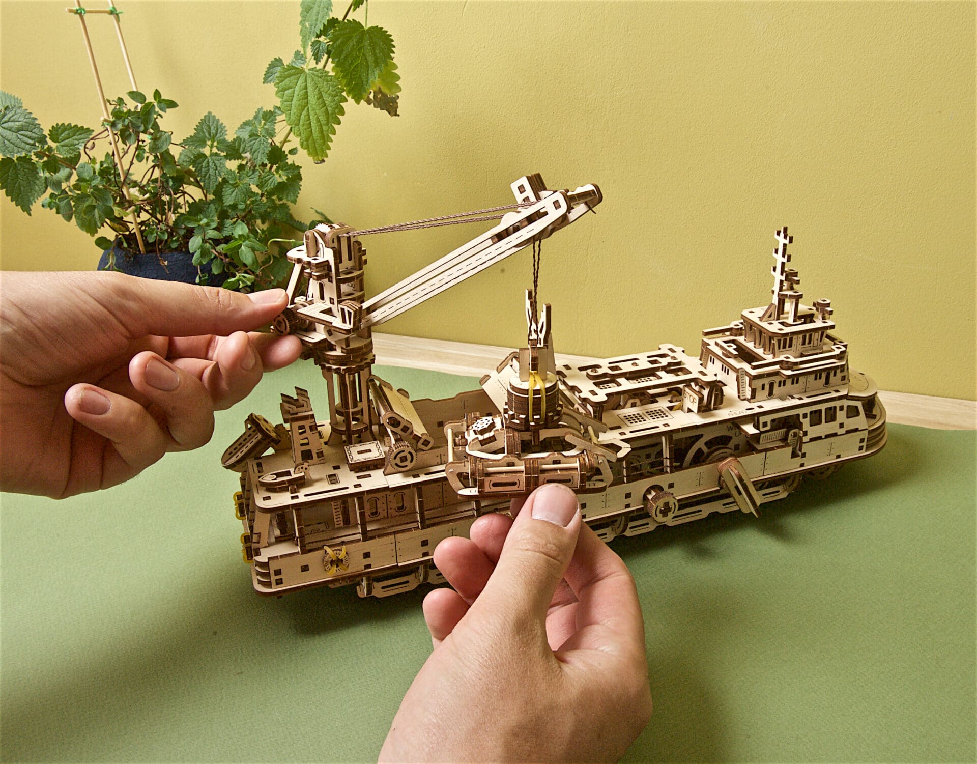 Ugears-Research-Vessel-model-kit