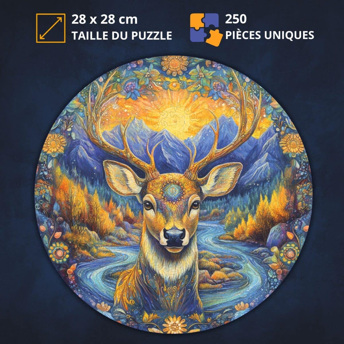 Cerf des bois Puzzle en bois – Image 2