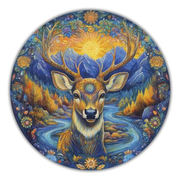 Cerf des bois Puzzle en bois