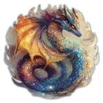 Dragon céleste Puzzle en bois