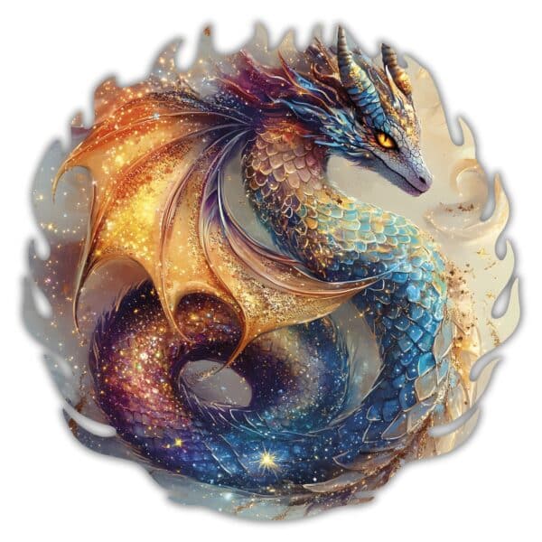 Dragon céleste Puzzle en bois