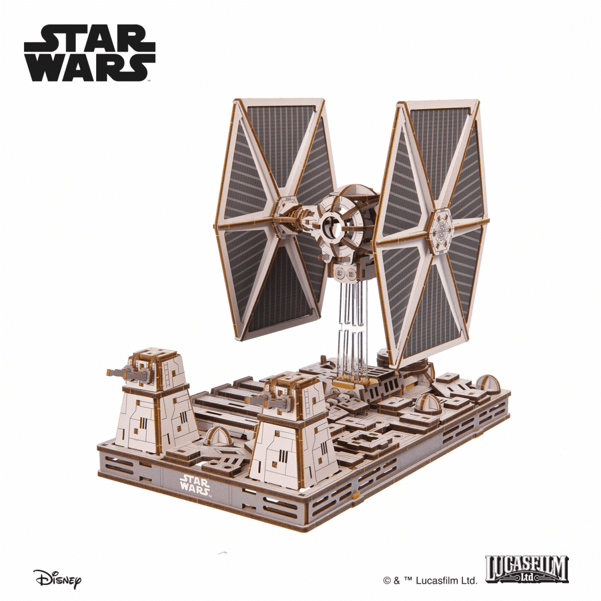Chasseur TIE ™  - Puzzle 3D en bois Ugears – Image 2